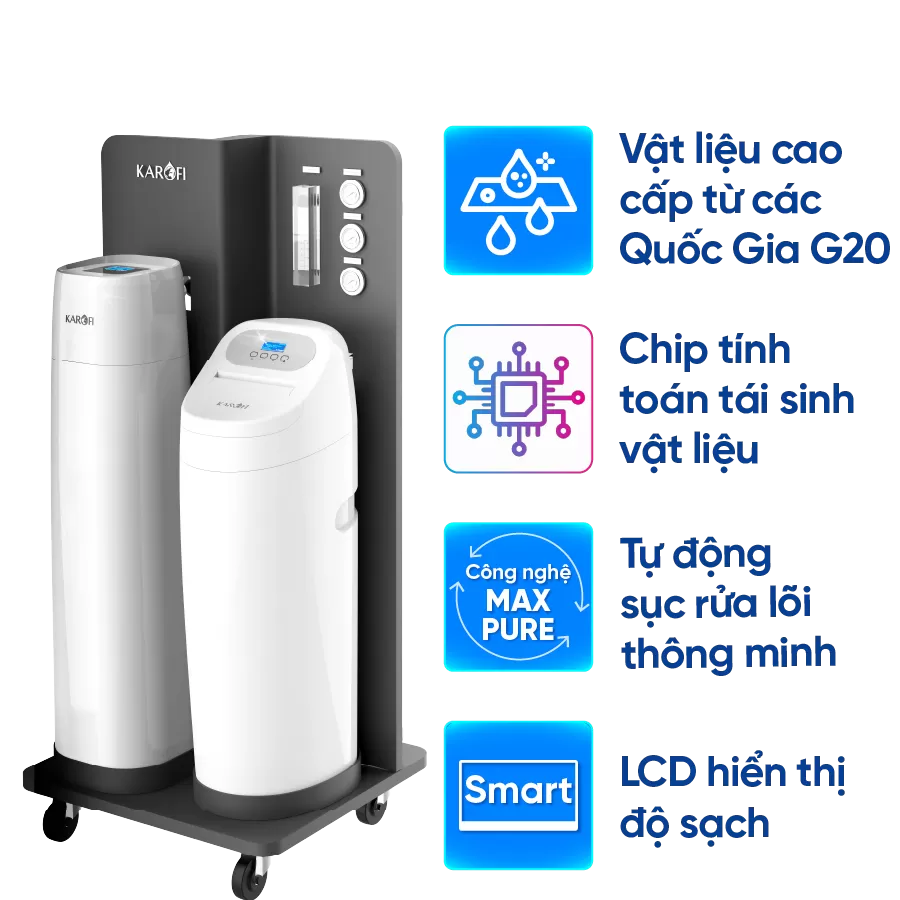 Lọc tổng trung tâm cao cấp Karofi WHF - E666